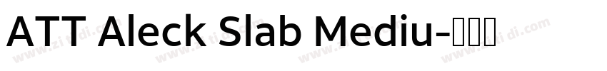 ATT Aleck Slab Mediu字体转换